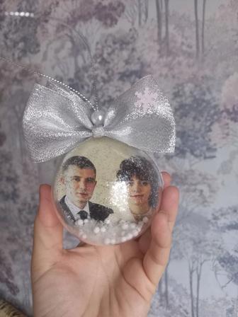 новогодний шар с фото.