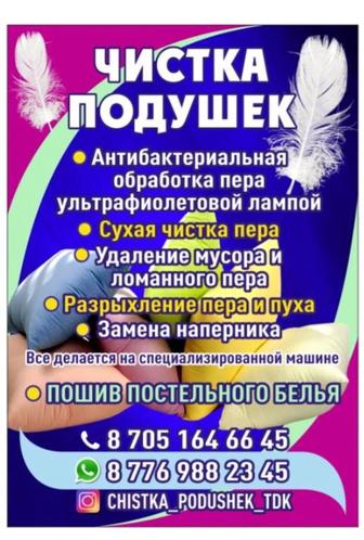 Чистка, реставрация подушек.