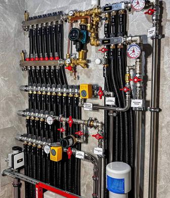 Установка коллекторной системы и разводка водоснабжения под ключ