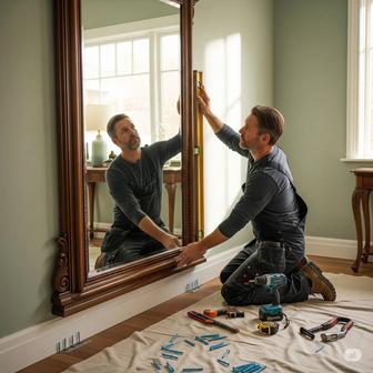 Установка зеркал