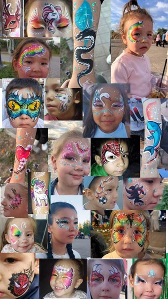 Аквагрим, Мехенди,хна ,блеск тату