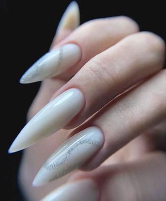 Маникюр гель покрытие с укреплением 3000тг