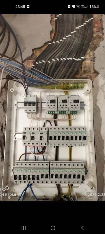 Электрик- Монтаж электрики в квартире, тех помещениях