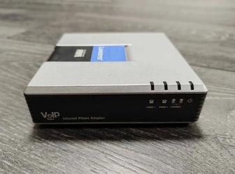 Телефонный VoIP-адаптер Cisco Linksys PAP2T SIP-шлюз с 2 портами