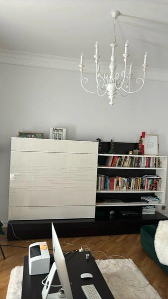 Итальянский стеллаж, Венге, с местом для ТВ (покупали в Браво)