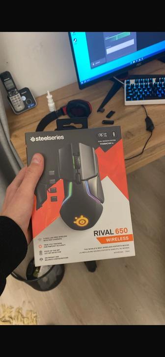 Продам игровую мышь steel series rival650 wireless