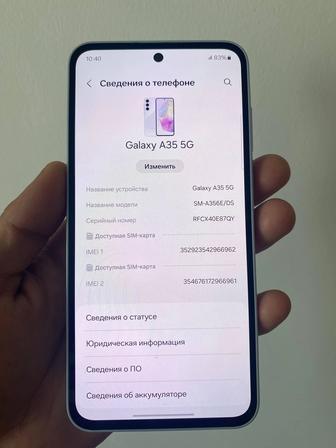 Samsung Galaxy A35 16/128Gb 5G интернет 2024года