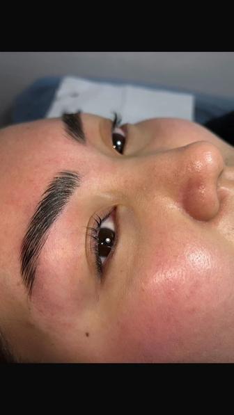 Ламинирование ресниц и бровей модели