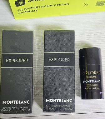 Гель для душа, бальзам после бритья, дезодорант Montblanc Explorer