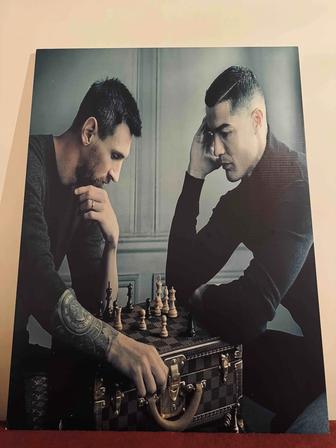 Картина Роналду и Месси