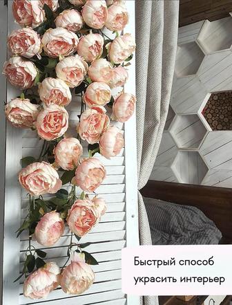Пионы ветка из 34 штук для украшения