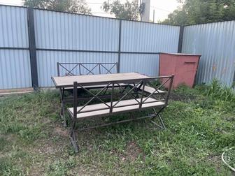 Продаю уличный стол и лавки
