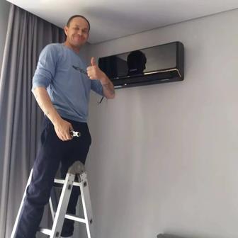 Монтаж кондиционеров. Высотные работы