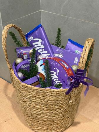 Продаем корзину с вкуснейшей продукцией милка