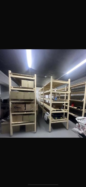 Продам деревянные стеллажи для склада / хранения товаров.