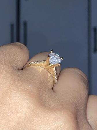 Кольцо помолвочное кольцо, алтын сақина 585