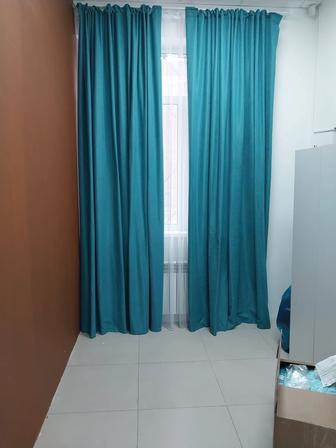 Шторы бирюзовый шир3.5м х выс3.2м