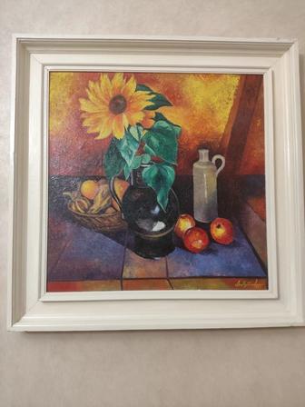 Картина Подсолнух , 1999г, масло