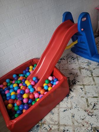 Аренда горки с бассейном