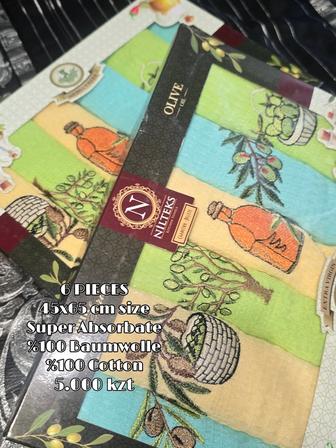 Кухонные салфетки и лицевые полотенца отличного качества, Турция