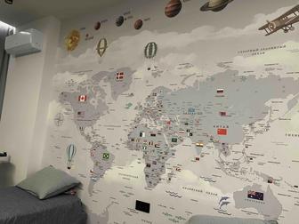 На стенная карта мира 2540 на 2650