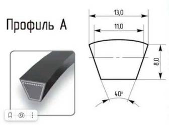 Ремни клиновые А-1600 Ш. ГОСТ 1284.2 - новые.