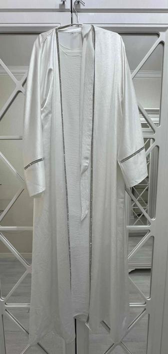 Белая абайя (для никах) -48/50рр