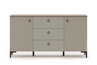 Тумба Глиняный серый/Дуб сильверджек ореховый