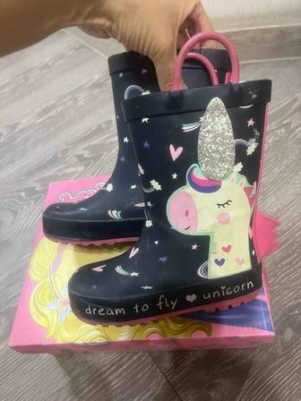 Резиновые сапоги для девочки