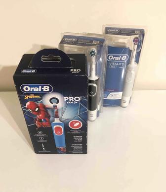 Электрическая зубная щетка Oral-B PRO kids,Oral-B Vitality для взрослых