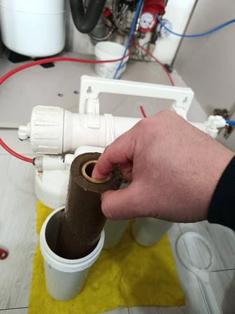 Замена фильтра для воды,Установка фильтра для воды