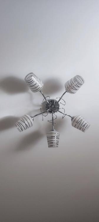 Люстра, 5 рожковая, цоколь стандартный