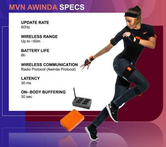 Продается комплект для захвата движений Xsens MVN Awinda