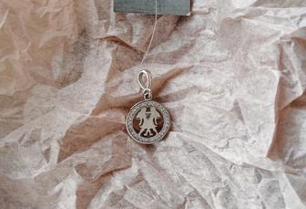 Серебро 925 Новый женский кулон подвеска с цирконом Близнецы знак зодиака