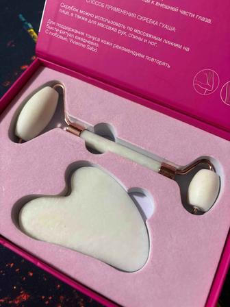 Гуаш и Роллер для лица массаж