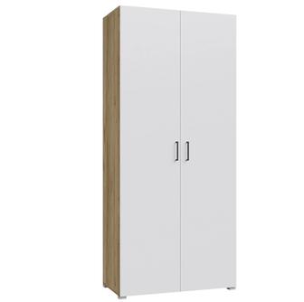 Шкаф распашной. Вместительный шкаф белого цвета