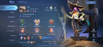 Продам аккаунт в Mobile Legends