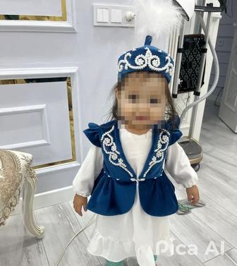 Ұлттық көйлек 1 жас Тұсау кесерге арналған Наурызға Кажекей комплект