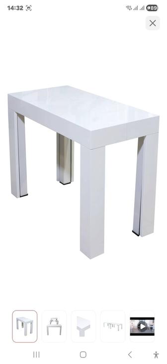 Стол трансформер с 5 стульями обеденный