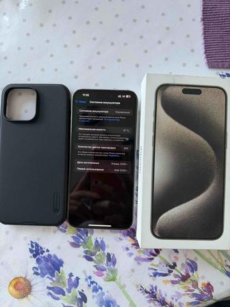 iPhone 15 pro max 512 87% акб