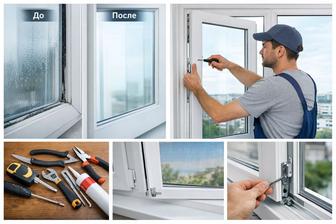 Профессиональный ремонт пластиковых окон в Алматы