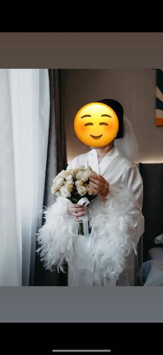 Халат с перьями