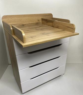 Детский пеленальный комод Pituso Wood/ 804 ПВХ, 80.25x47.6x94.1 см