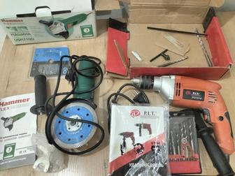 Болгарка и дрель