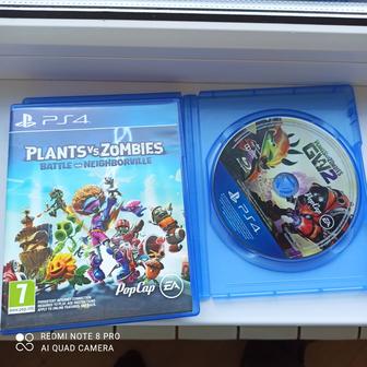Продам Plants vs Zombies ,2 диска playstation 4 по одной цене