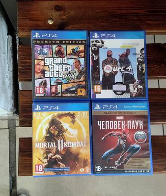 Диски PS4, Mk11, Gta5, Человек Паук, UFC4