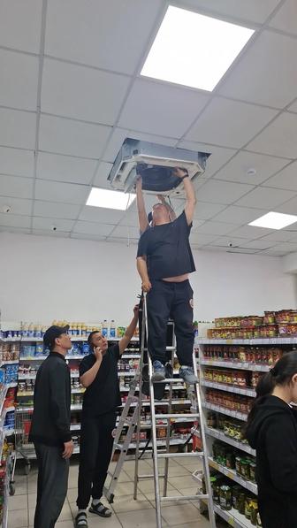 Установка чистка мойка кондиционера