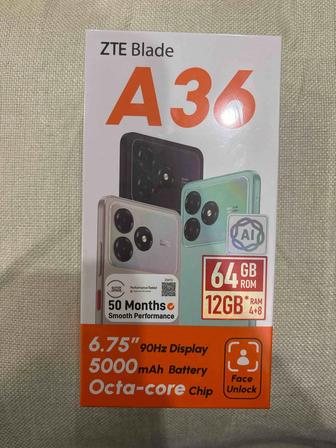 ZTE Blade A36 черный Новый