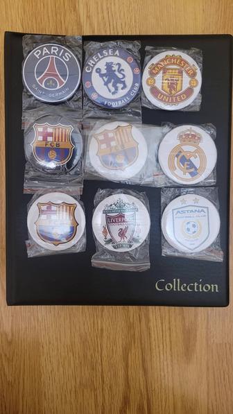 Значки с эмблемами футбольных клубов Европы