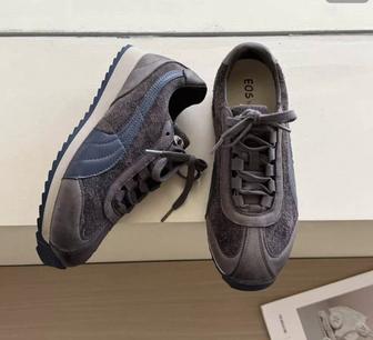 Кроссовки натуральная телячья кожа плюс замша ,р 38-39